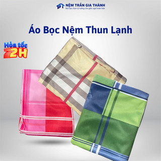 Vỏ áo bọc nệm thun lạnh, Áo bảo vệ nệm 2 mặt có dây kéo, đủ kích thước (nệm thẳng, gấp 3 sử dụng chung)
