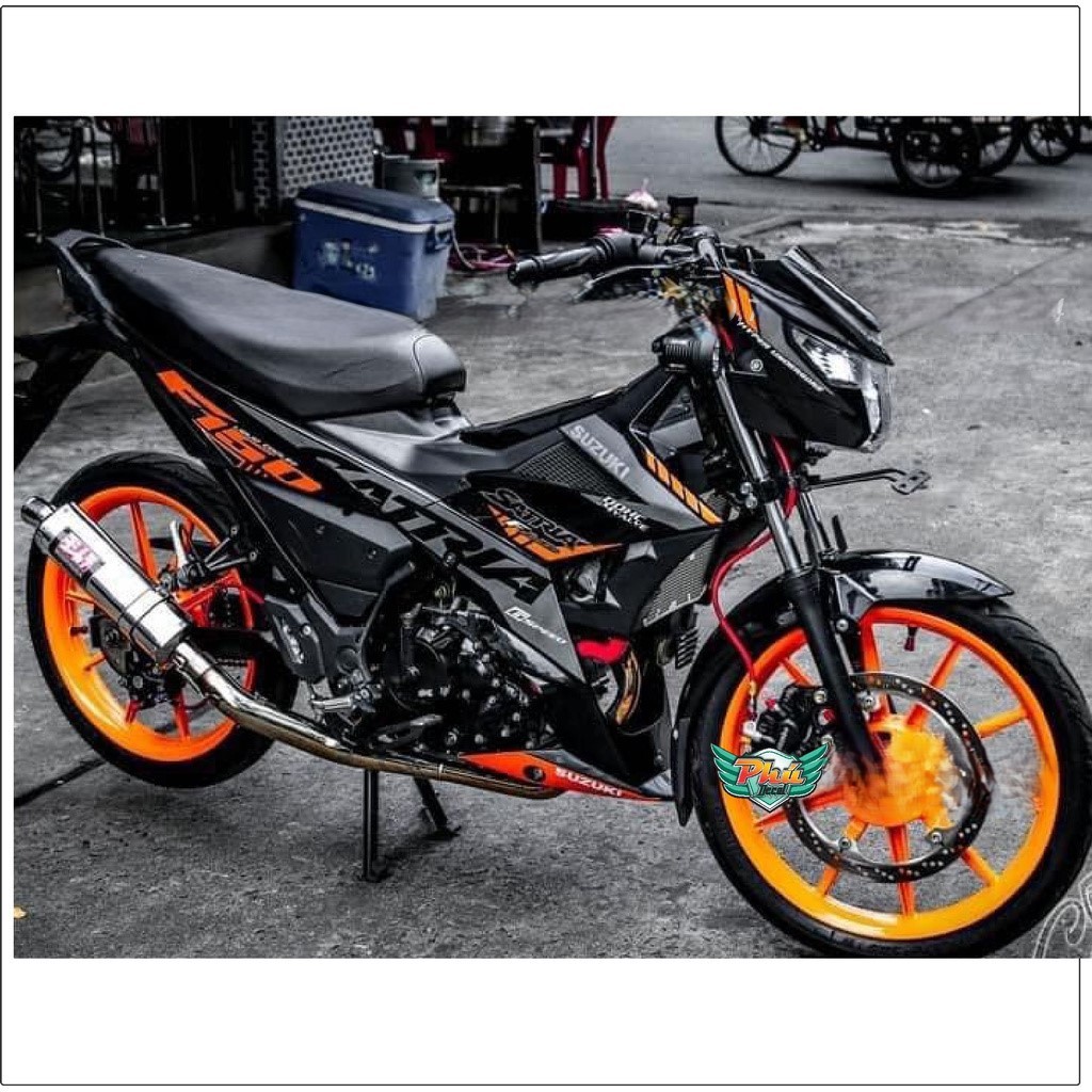 Tem Rời Satria Cam đen (F)