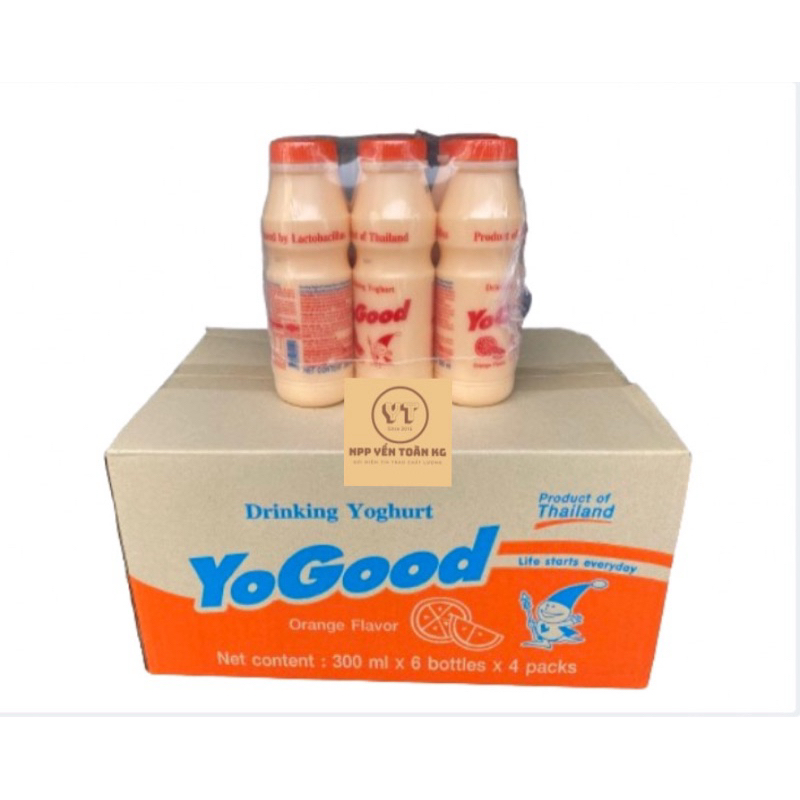 Sữa chua uống betagen yogood vị cam chai 300ml ( thùng 24 chai)