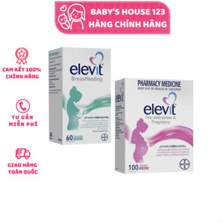  Thực Phẩm Bảo Vệ Sức Khỏe Elevit Breast - feeding  Elevit Bú Sau Sinh  và Vitamin Tổng Hợp Elevit  Elevit Bầu  Úc 