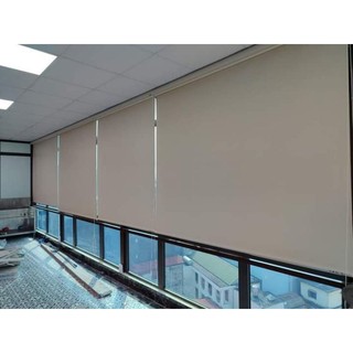 Rèm cuốn trơn; Rèm cuốn văn phòng cản sáng 100%(Kích thước làm theo yêu cầu)