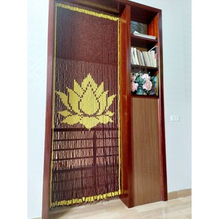 Rèm hạt gỗ Bồ Đề, Rèm treo phòng thờ (Mẫu hoa sen).
