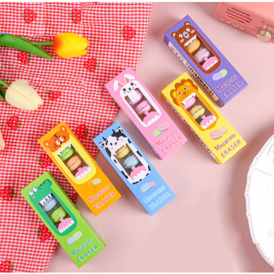 Set tẩy macaron TSET15 cà rốt cute gôm dễ thương