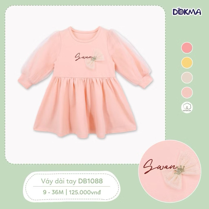 [Dokma ] Váy dài tay Dokma