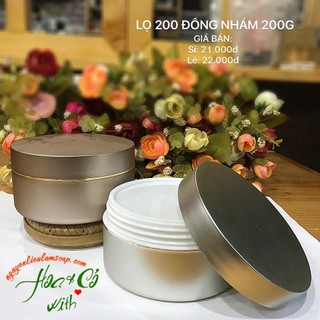 HŨ ĐỰNG KEM 200 ĐỒNG NHÁM 200GRAM