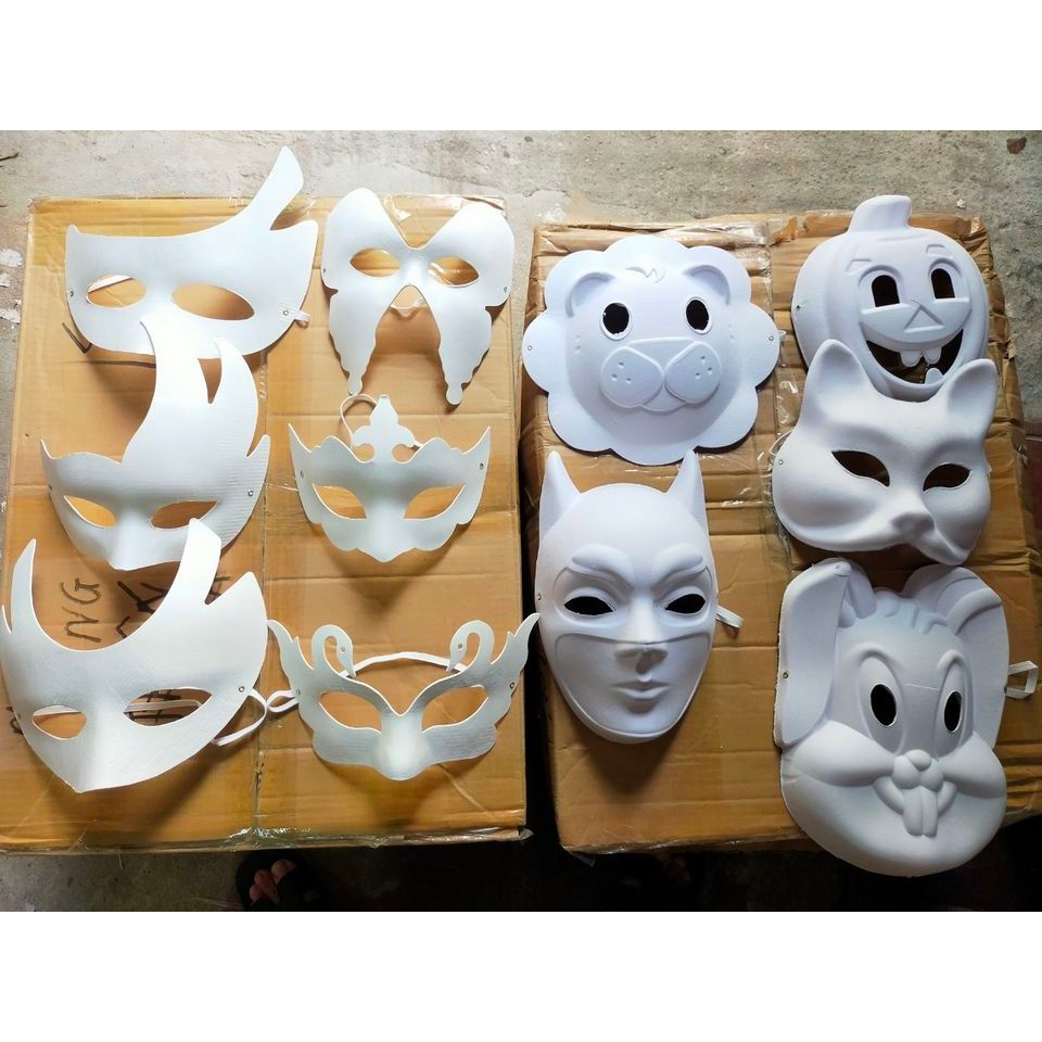 Set 60c mặt nạ giấy bồi cho bé