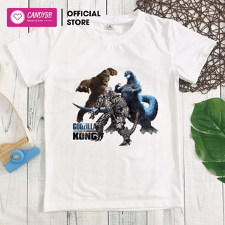  Áo thun Godzilla -Kong bé trai siêu ngầu 