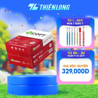 Combo 5 ream Giấy in A4, giấy photo IK Copy 80gsm độ dày cao, đều màu không gợn sóng, không xơ xước và không tách lớp