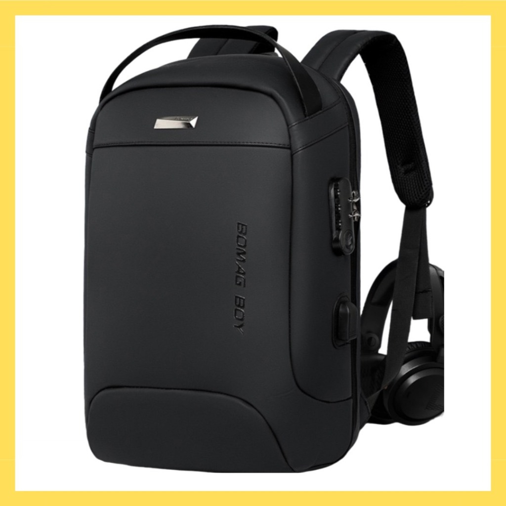 Balo cỡ lớn { BOMag 01 } phủ bu cao cấp chống thấm ,khóa 3 số tích hợp cổng USB