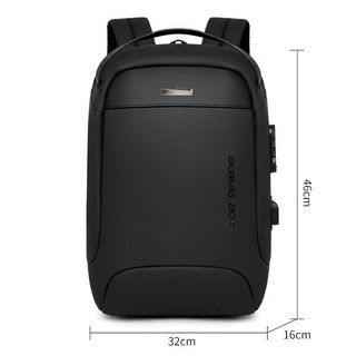 Balo cỡ lớn { BOMag 01 } phủ bu cao cấp chống thấm ,khóa 3 số tích hợp cổng USB
