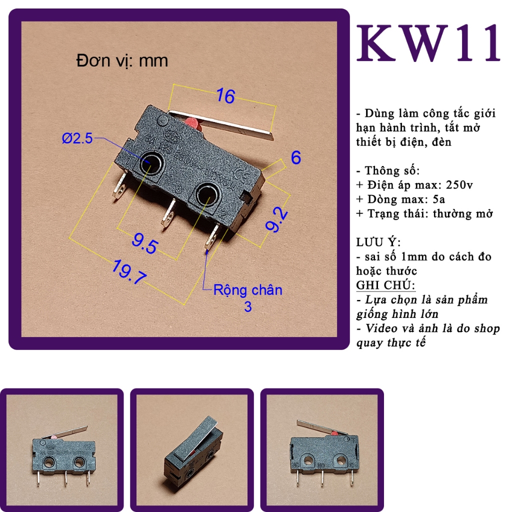 Công tắc hành trình KW11-3Z-2