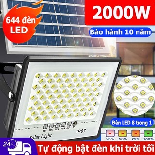 Đèn năng lượng mặt trời 2000W với cảm biến tự động cao không chất lượng và chống lại đèn năng lượng mặt trời nhôm