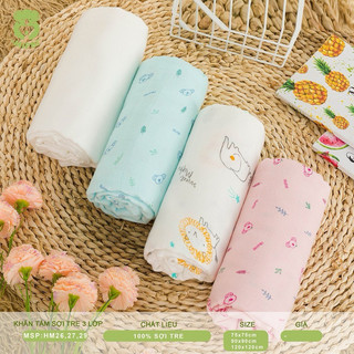 Khăn tắm mipbi set đôi 75x75cm