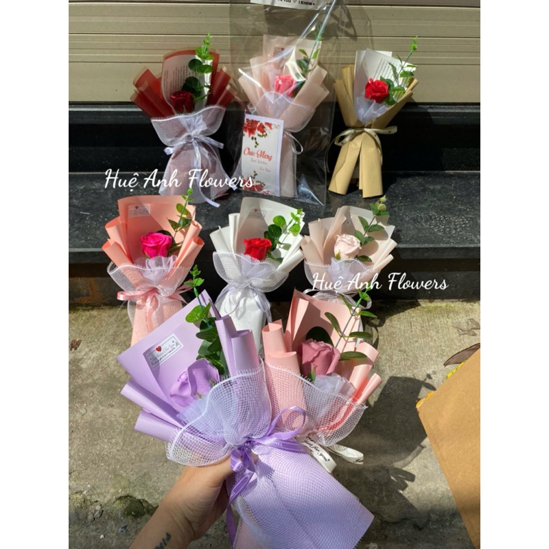 Sỉ 10 Bó hoa sáp 1 bông