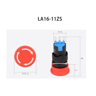 Nút nhấn khẩn cấp (emergency stop button), công tắc ngưng khẩn cấp