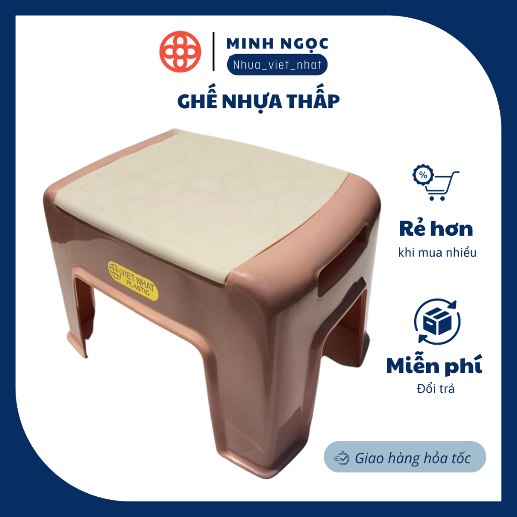 COMBO 3 Ghế nhựa thấp, ghế mini Việt Nhật Việt Nhật 2010
