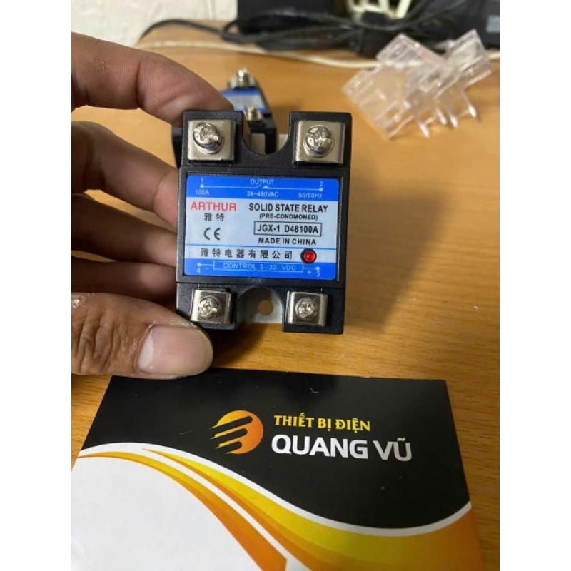 rơle bán dẫn ssr 40DA -100DA lắp máy nhựa