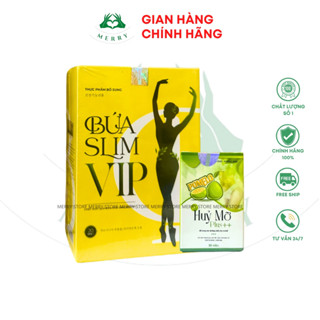 Giảm Cân Bứa Slim VIP Chính Hãng MERRY STORE Chiết Xuất Qủa Bứa Giúp Giảm Béo Hiệu Qủa Tặng Kèm Hủy Mỡ PomeLo
