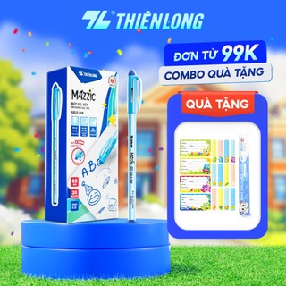 Combo 5/10/20 bút gel xóa được Thiên Long Mazzic GELE-008 có nắp đậy, gôm hai đầu bút, phù hợp học sinh, văn phòng