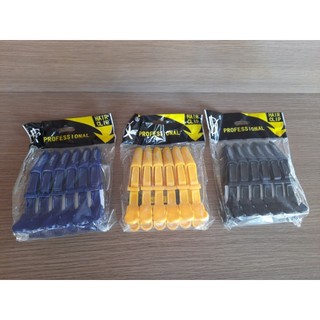 Kẹp tóc cá sấu 1 set 6 cây màu ngẫu nhiên