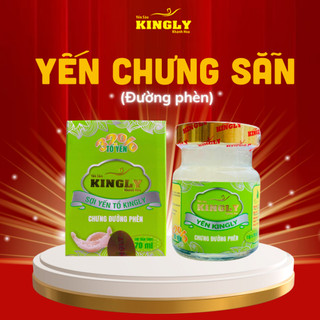 [Mua 10 tặng 1] Yến sào Kingly - Yến thật 100% - Yến chưng sẵn 32% - 70ml