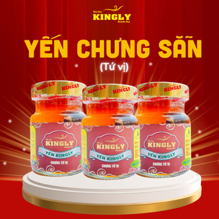 [Mua 10 tặng 1] Yến sào Kingly - Yến thật 100% - Yến chưng sẵn 32% - 70ml
