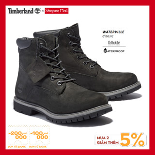 [Sale] Timberland Giày Boot Nữ - Women’s Waterville 6-Inch Waterproof Boot Black Nubuck TB0A17VM01