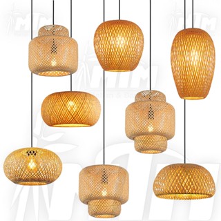 Đèn tre 1 lớp, 2 lớp - Đèn mây tre, Lồng đèn trang trí, Đèn treo thả.