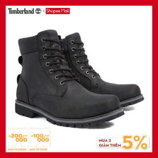 [Original] Timberland Giày Cổ Cao Nam Rugged Waterproof II 6 Inch Boot Black Full Grain TB0A2KTV04