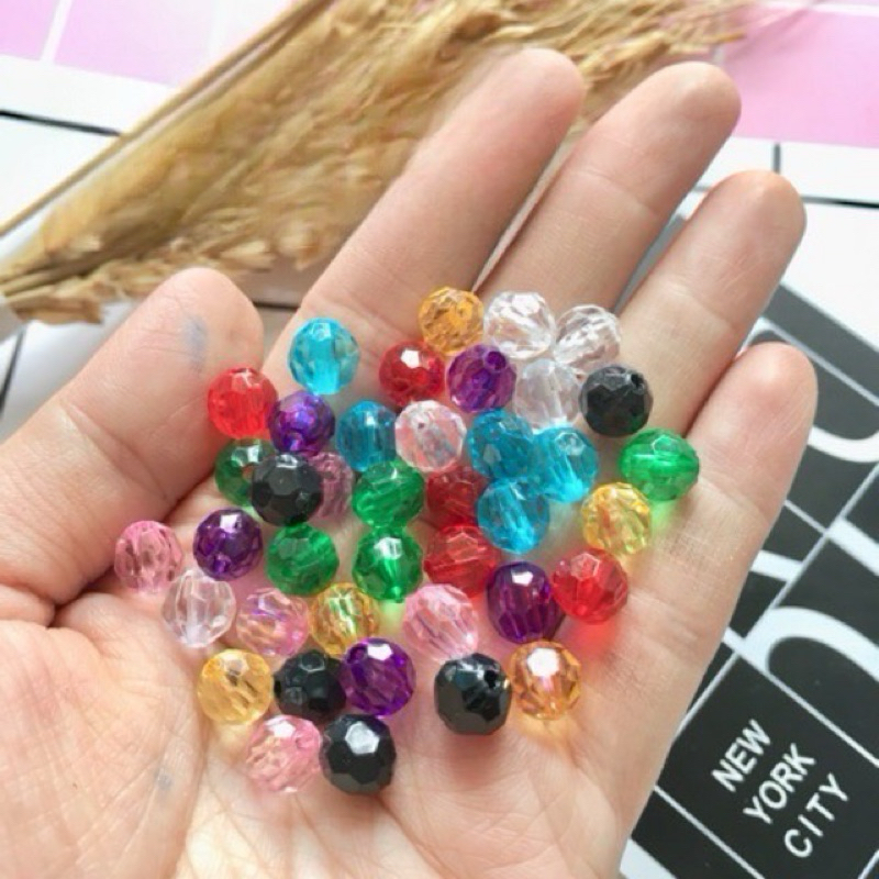 Hạt cườm 8mm túi 10g