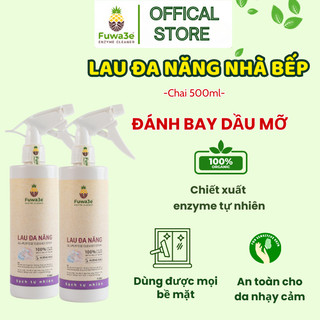 Lau Xịt Đa Năng Fuwa3e 500ml Chiết Xuất Enzyme Dứa Tự Nhiên, Làm Sạch Dầu Mỡ Hiệu Quả, Vệ Sinh Tủ Lạnh, Tẩy Giày Dép Da