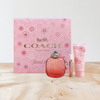 Set nước hoa nữ Coach Floral Blush gồm 1 nước hoa 90ml + 1 lotion 100ml + 1 nước hoa 7.5ml