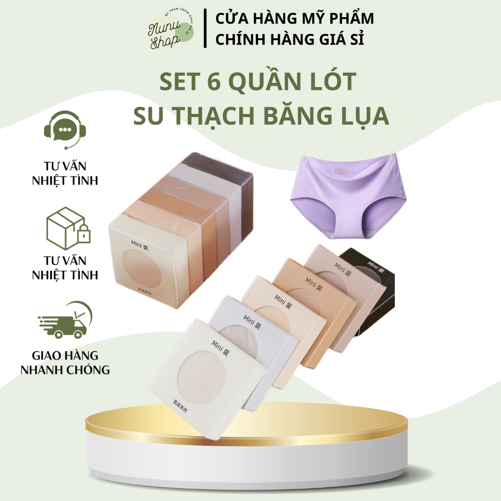 SET 6 QUẦN LÓT SU THẠCH BĂNG LỤA