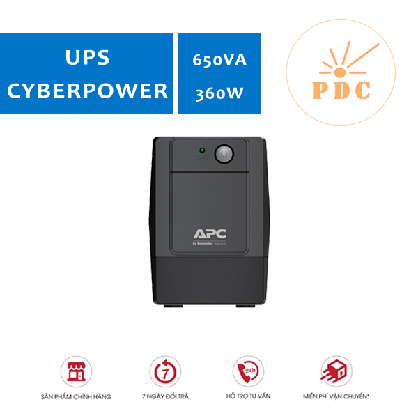 Bộ lưu điện APC by Schneider Electric Back-UPS 650VA 230V & ổn áp BVX650I-VN