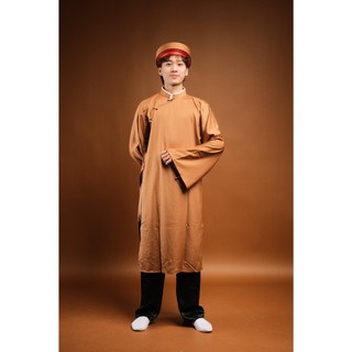 Cổ Phục Nguyễn Triều Nam, Áo Ngũ Tấc Thời Nguyễn Vải Linen Nâu