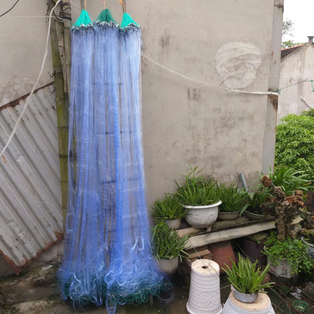 Lưới đánh cá 3 màn then 5 cao 2m dài 90m bắt cá trắm chép và các loại cá to từ 1kg đến 4kg