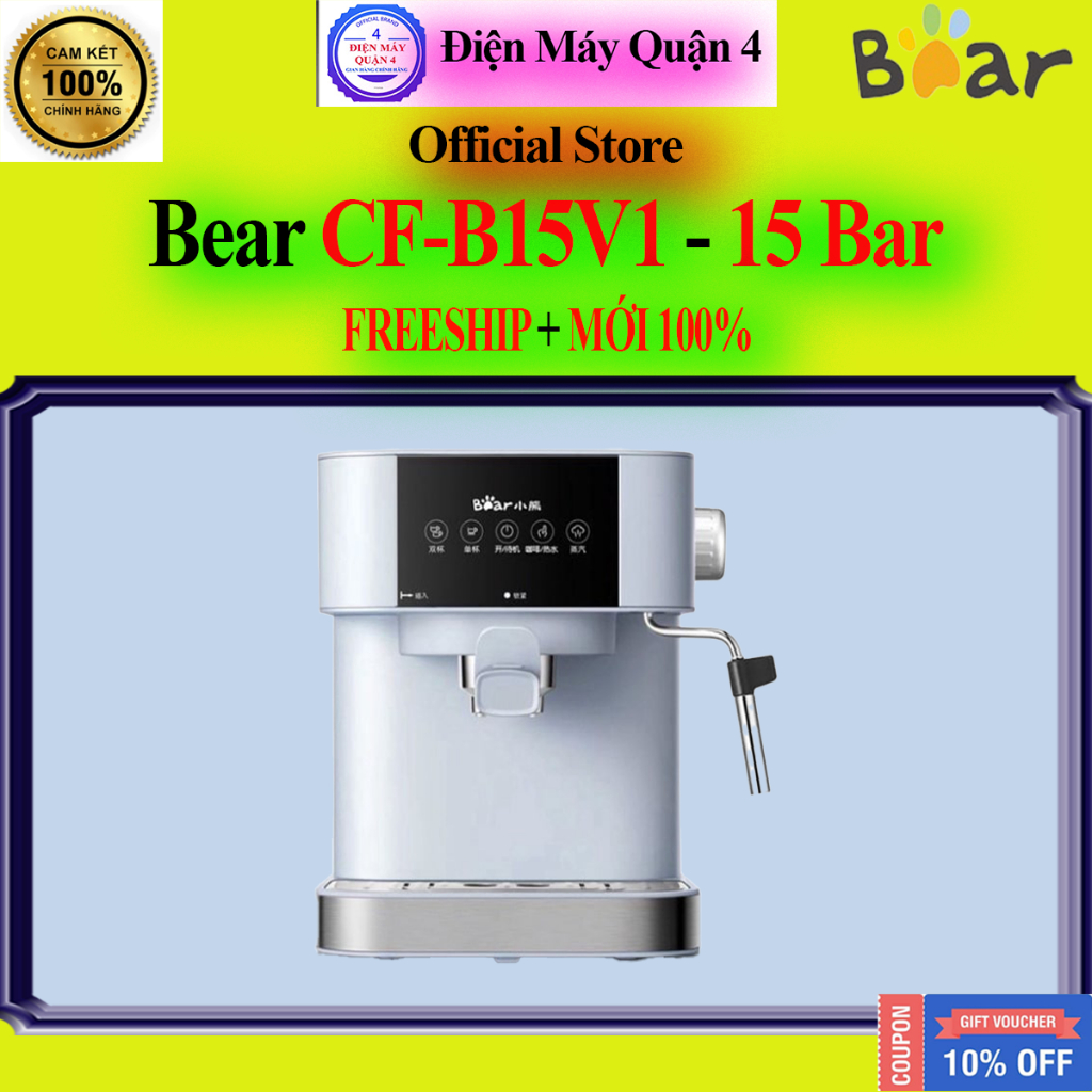 Máy pha cà phê Espresso tự động Bear CF-B15V1 (Bear KFJ-A15L1)