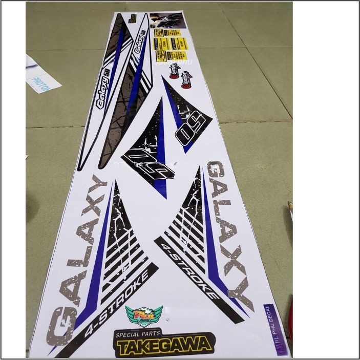 Tem Rời Galaxy cover Xanh trắng đen (V)