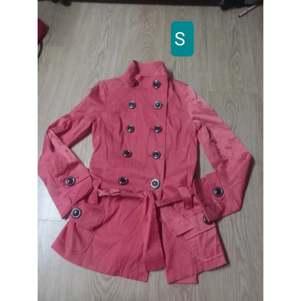 áo khoác măng tô hồng S MS13