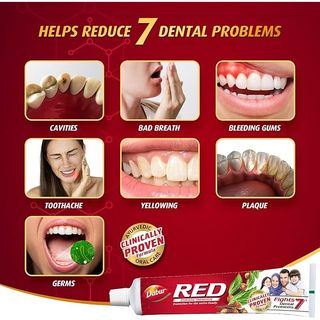 [Date t9/2026]Kem đánh răng Dabur Red 100g