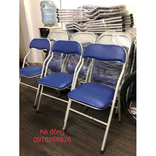 Ghế gấp da lưng ngắn