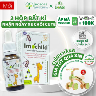   ✨2 Hộp Bất Kì XE CHÒI CUTE  Vitamin D3 K2 MK7 DHA Imochild Cho Bé Tăng Chiều Cao Xương Chắc Khỏe Cải Thiện Trí Não D3K2 