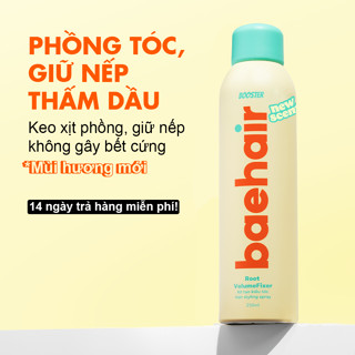 Xịt Phồng Tóc, Xịt Tạo Kiểu Tóc Baehair Booster, Lâu Bết, Giữ Nếp Tóc Dễ Dàng & Không Gây Cứng Tóc 250ml