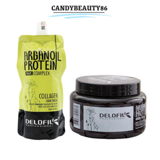 Kem Ủ Tóc Delofil Collagen 500ml Dưỡng Ẩm Phục Hồi Tóc Khô Xơ Hư Tổn Chẻ Ngọn Siêu Mềm Mượt