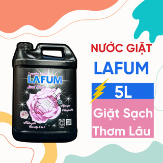 Nước Giặt Xả Cao cấp 5 in 1 Lafum 5L Loại Bỏ Vết Bẩn, Lưu Lại Hương Thơm Bền Lâu, quần áo trắng sáng