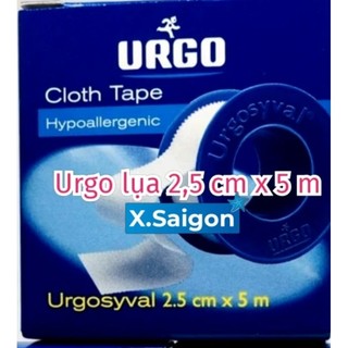 Băng keo lụa URGOSYVAL ( 1,25 cm hoặc 2, 5 cm x 5 m).