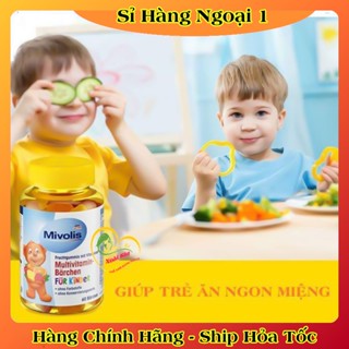 [auth] Kẹo Gấu Bổ Sung Vitamin Tổng Hợp Cho Trẻ Mivolis, Vị Trái Cây, 60 Viên - Nội Địa Đức Đủ Bill [Hot]