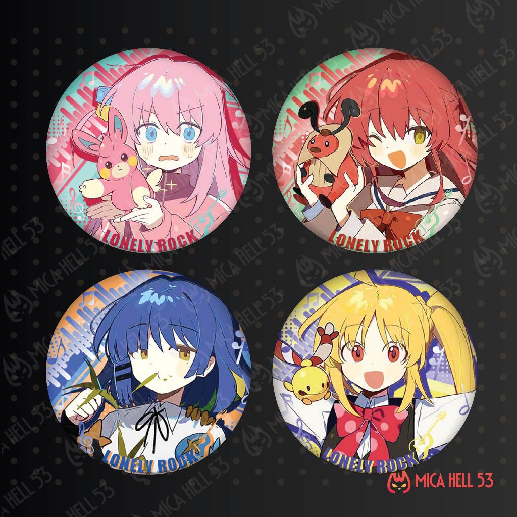 Huy hiệu Bocchi The Rock Phụ Kiện Anime Manga Game Bocchi The Rock Ver 4 HH136