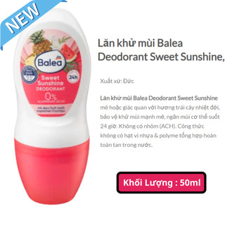 Lăn khử mùi, lăn nách Balea nội địa Đức, ngăn mùi hiệu quả, khô thoáng