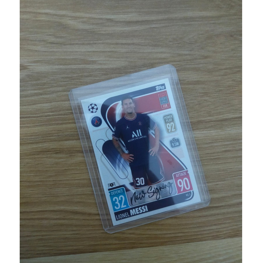 Thẻ Bóng Đá Topps Match Attax 21/22 Messi - Lionel Messi - Paris Saint Germain - PSG - NS - M10